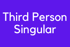 Third Person Singular for Present Simple - Grammar Tutorial Video