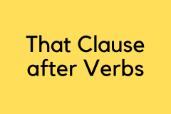 That Clause after Verbs - Grammar Tutorial