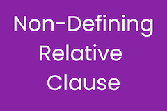 Non-Defining Relative Clause